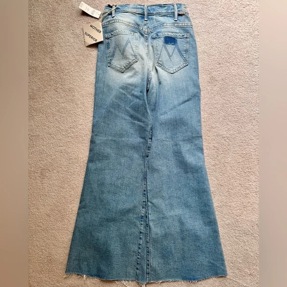 MOTHER The Hustler Roller Frayed Jeans I Confess PETITE Size 25 NWT - Picture 6 of 10